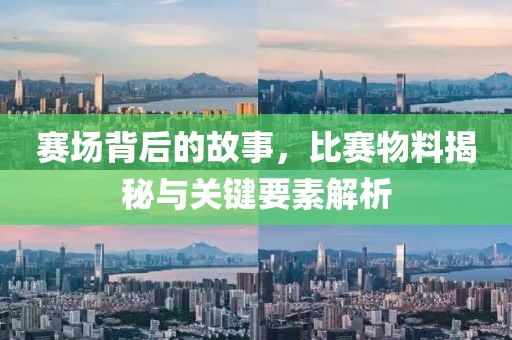 赛场背后的故事，比赛物料揭秘与关键要素解析