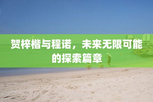 贺梓楷与程诺，未来无限可能的探索篇章