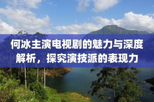 何冰主演电视剧的魅力与深度解析，探究演技派的表现力