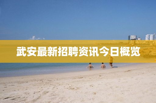 武安最新招聘资讯今日概览