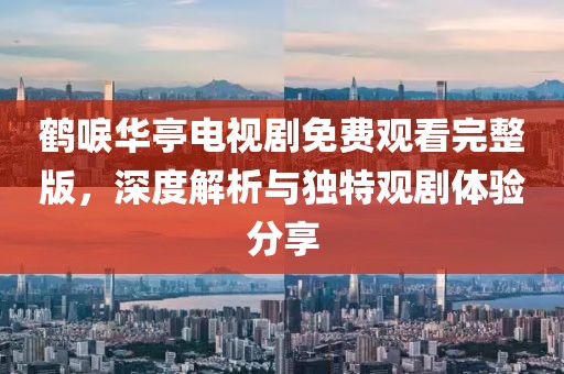 鹤唳华亭电视剧免费观看完整版，深度解析与独特观剧体验分享