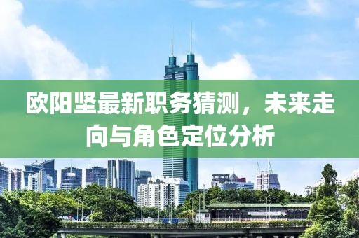 欧阳坚最新职务猜测，未来走向与角色定位分析