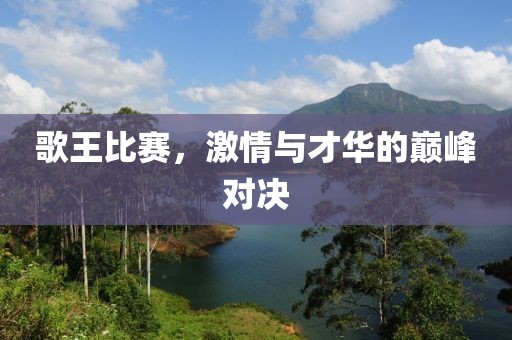 歌王比赛，激情与才华的巅峰对决