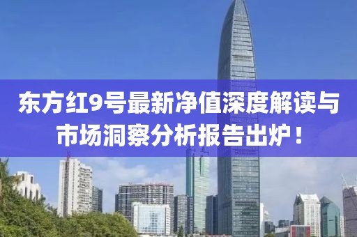 东方红9号最新净值深度解读与市场洞察分析报告出炉！