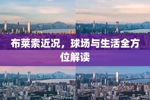 布莱索近况，球场与生活全方位解读