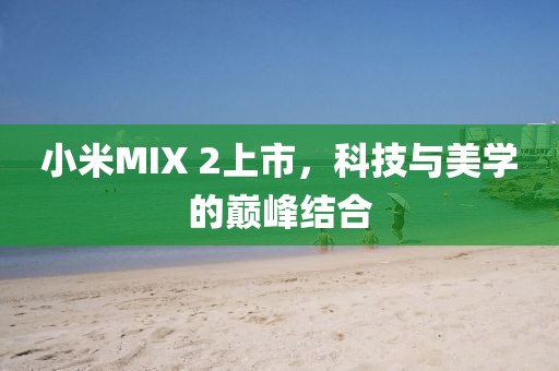 小米MIX 2上市，科技与美学的巅峰结合