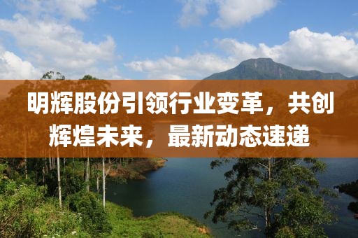 明辉股份引领行业变革，共创辉煌未来，最新动态速递