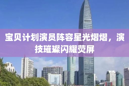 宝贝计划演员阵容星光熠熠，演技璀璨闪耀荧屏