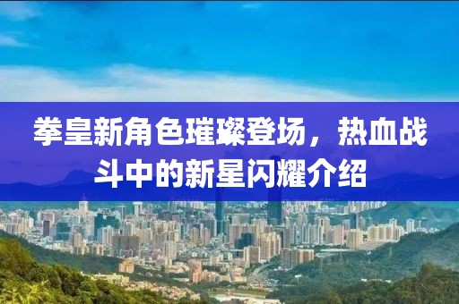 拳皇新角色璀璨登场，热血战斗中的新星闪耀介绍