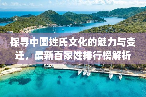 探寻中国姓氏文化的魅力与变迁，最新百家姓排行榜解析