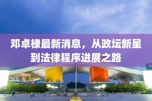 邓卓棣最新消息，从政坛新星到法律程序进展之路