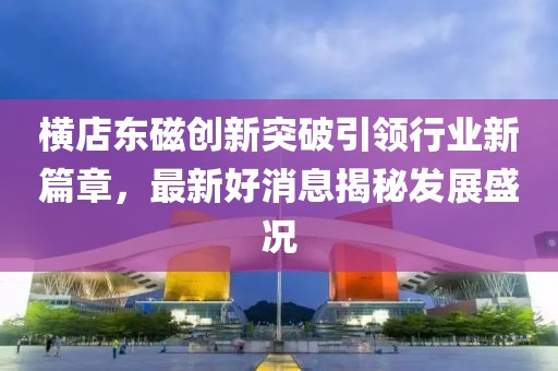 横店东磁创新突破引领行业新篇章，最新好消息揭秘发展盛况