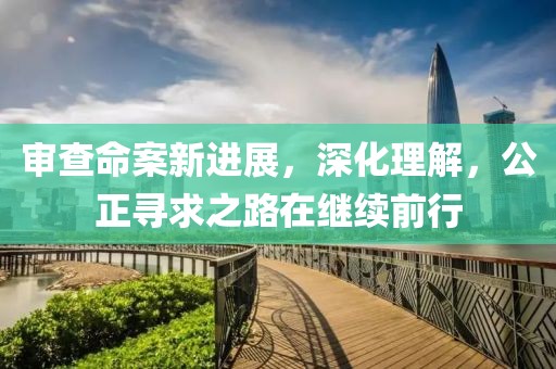 审查命案新进展，深化理解，公正寻求之路在继续前行
