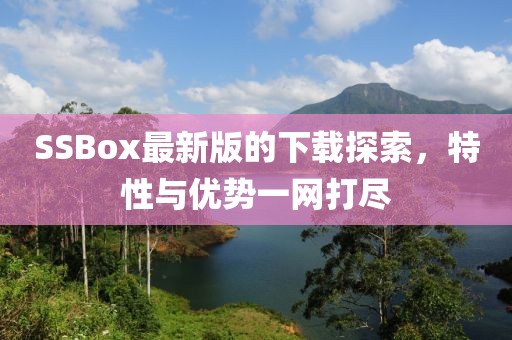 SSBox最新版的下载探索，特性与优势一网打尽