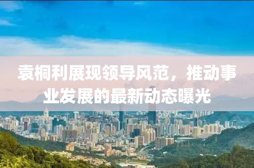 袁桐利展现领导风范，推动事业发展的最新动态曝光