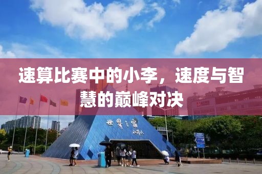 速算比赛中的小李，速度与智慧的巅峰对决