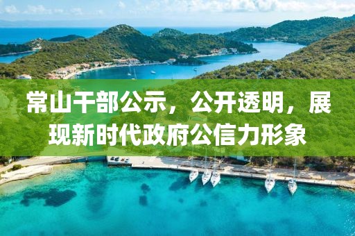 常山干部公示，公开透明，展现新时代政府公信力形象