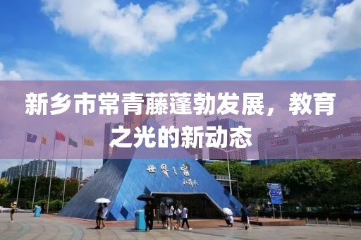 新乡市常青藤蓬勃发展，教育之光的新动态