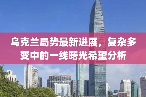 乌克兰局势最新进展，复杂多变中的一线曙光希望分析