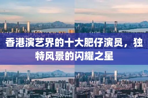 香港演艺界的十大肥仔演员，独特风景的闪耀之星