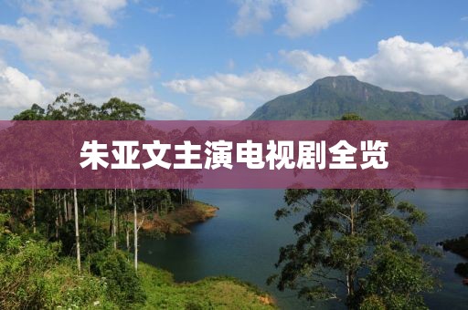 朱亚文主演电视剧全览