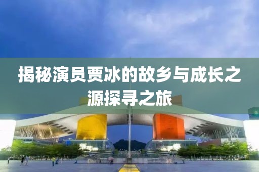 揭秘演员贾冰的故乡与成长之源探寻之旅