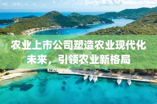 农业上市公司塑造农业现代化未来，引领农业新格局