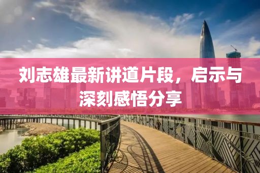 刘志雄最新讲道片段，启示与深刻感悟分享