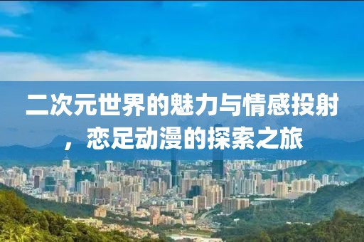 二次元世界的魅力与情感投射，恋足动漫的探索之旅