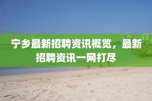 宁乡最新招聘资讯概览，最新招聘资讯一网打尽