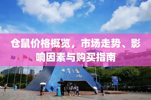 仓鼠价格概览，市场走势、影响因素与购买指南
