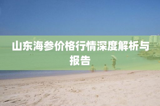 山东海参价格行情深度解析与报告