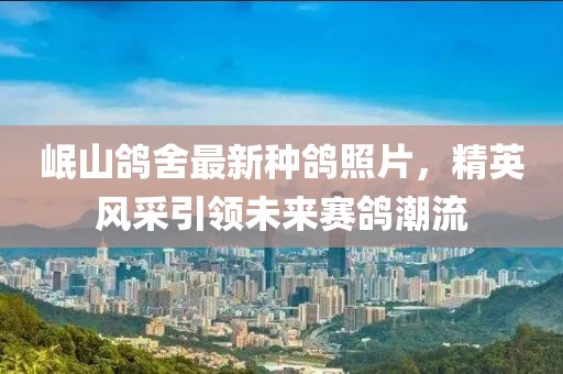 岷山鸽舍最新种鸽照片，精英风采引领未来赛鸽潮流