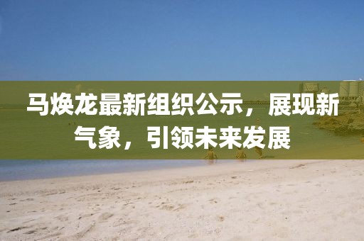 马焕龙最新组织公示，展现新气象，引领未来发展