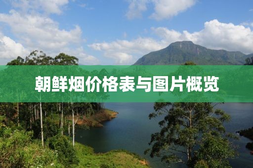 朝鲜烟价格表与图片概览