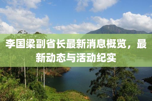 李国梁副省长最新消息概览，最新动态与活动纪实