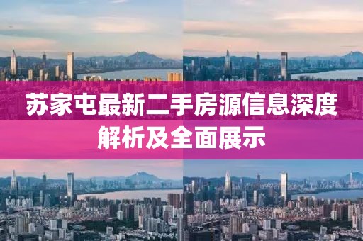 苏家屯最新二手房源信息深度解析及全面展示