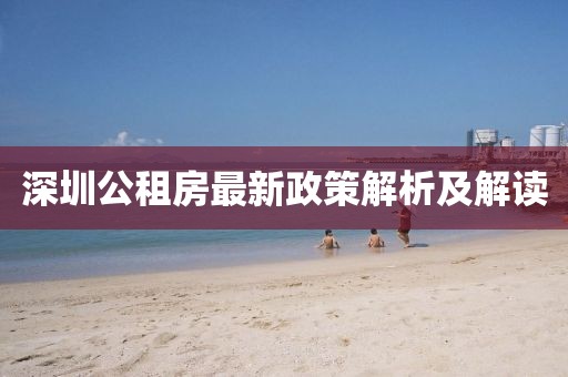 深圳公租房最新政策解析及解读