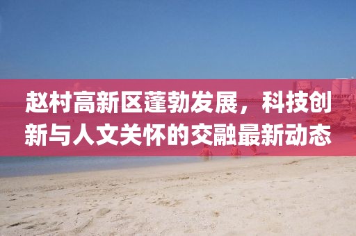 赵村高新区蓬勃发展，科技创新与人文关怀的交融最新动态