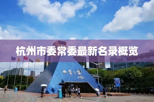 杭州市委常委最新名录概览