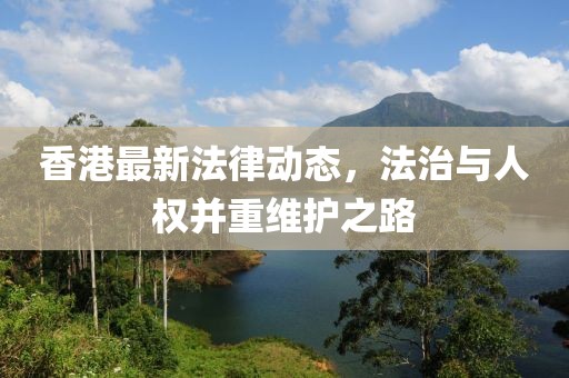 香港最新法律动态，法治与人权并重维护之路