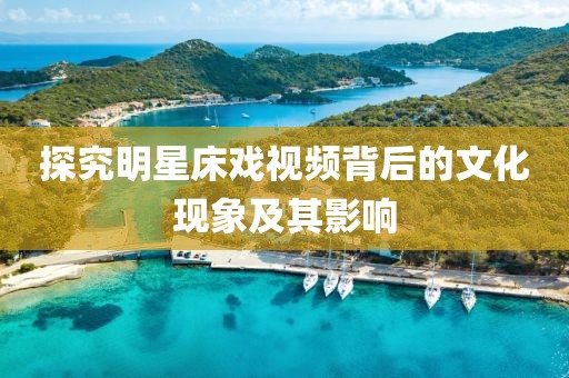 探究明星床戏视频背后的文化现象及其影响