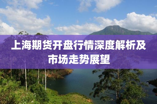 上海期货开盘行情深度解析及市场走势展望