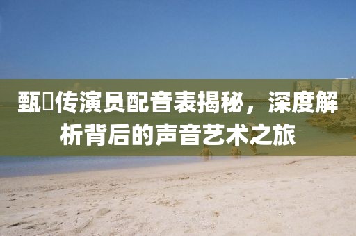 甄嬛传演员配音表揭秘，深度解析背后的声音艺术之旅