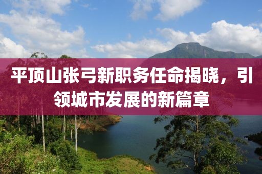 平顶山张弓新职务任命揭晓，引领城市发展的新篇章