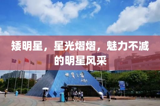 矮明星，星光熠熠，魅力不减的明星风采
