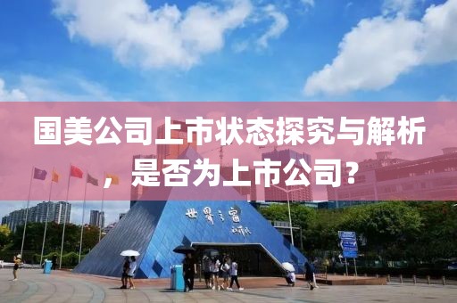国美公司上市状态探究与解析，是否为上市公司？