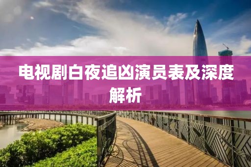 电视剧白夜追凶演员表及深度解析