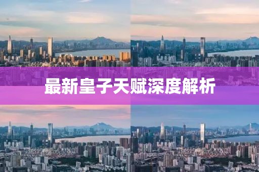 最新皇子天赋深度解析