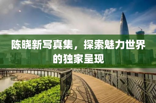 陈晓新写真集，探索魅力世界的独家呈现